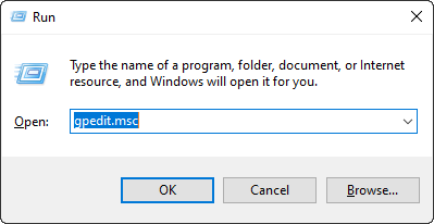 run gpedit