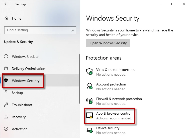 windows security