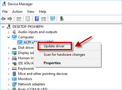 update driver 