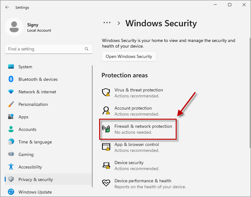 firewall network protection