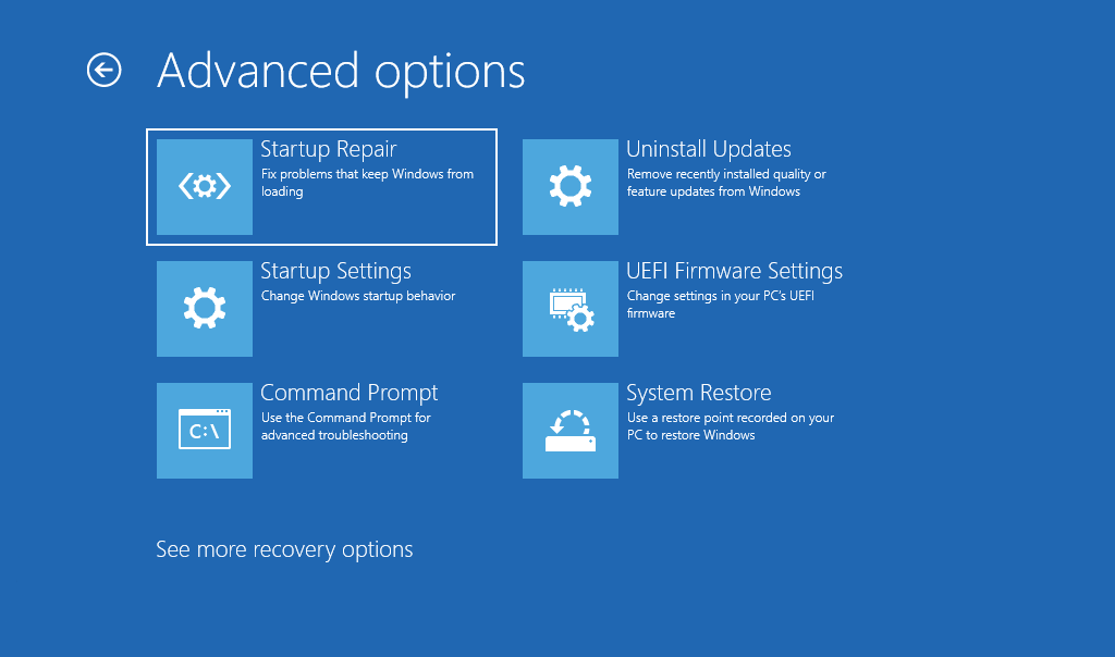 select UEFI Firmware Settings