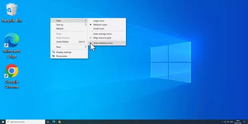 How to Hide or Show Desktop Icons in Windows 10 and 11?