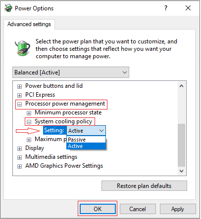 activating heat dissipation mode