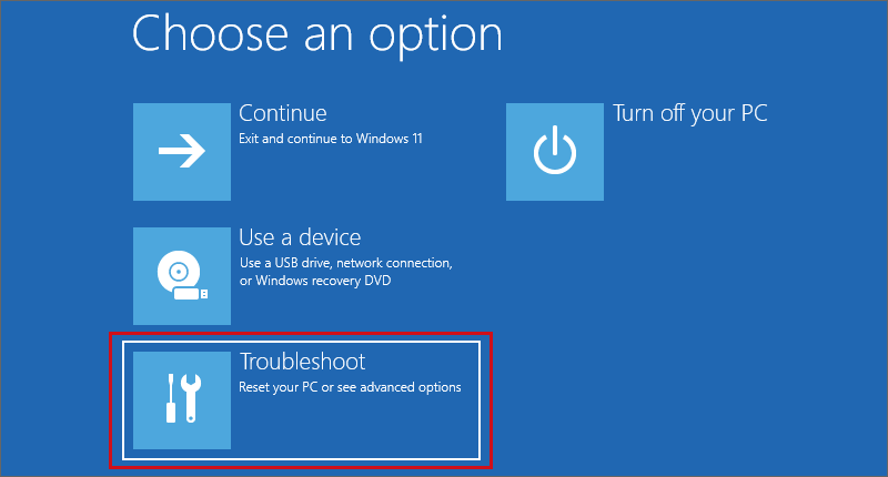 open troubleshoot