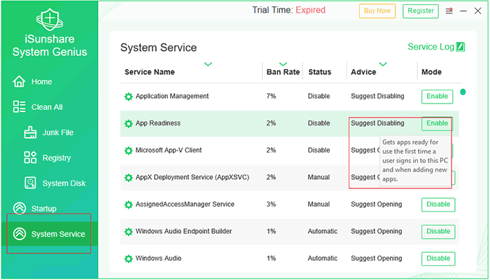 iSunshare System Genius