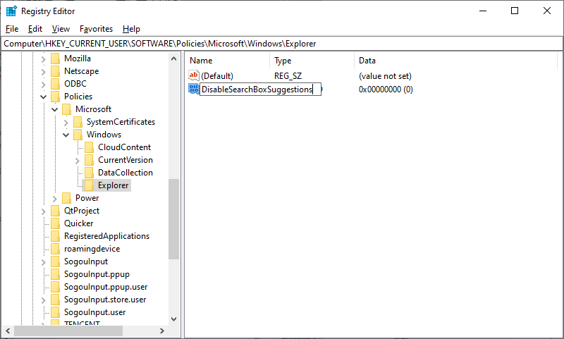 rename as disablesearchboxsuggestions