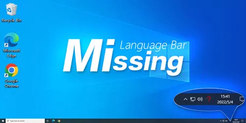 Solved-Language Bar Missing from Taskbar in Windows 10