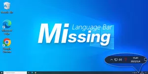 Solved-Language Bar Missing from Taskbar in Windows 10