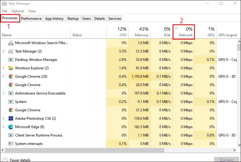 select processes