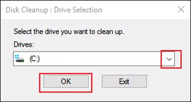 open Disk Cleanup tool