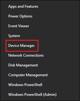 open device manager