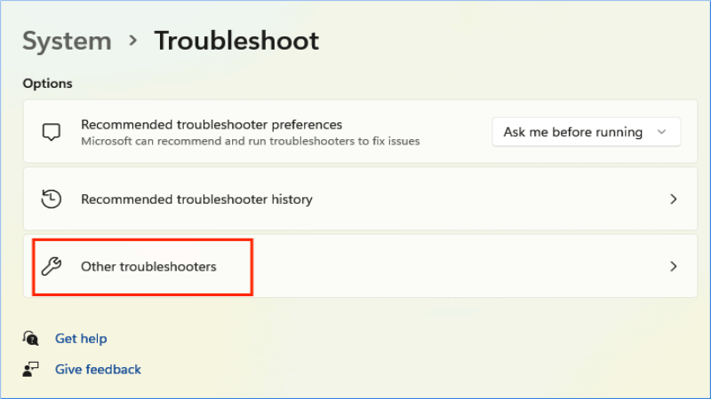 other troubleshooters