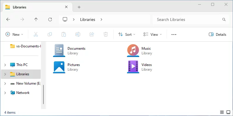 windows libraries