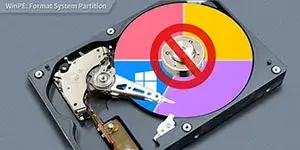 WinPE: Fix Windows Cannot Format System Partition in Windows 10